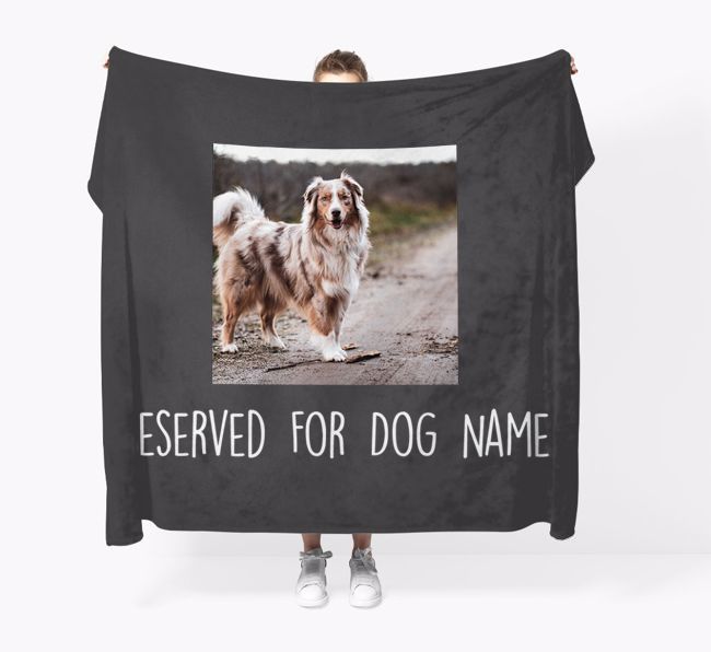 'Reserved for...' - Personalised {breedFullName} Throw Blanket